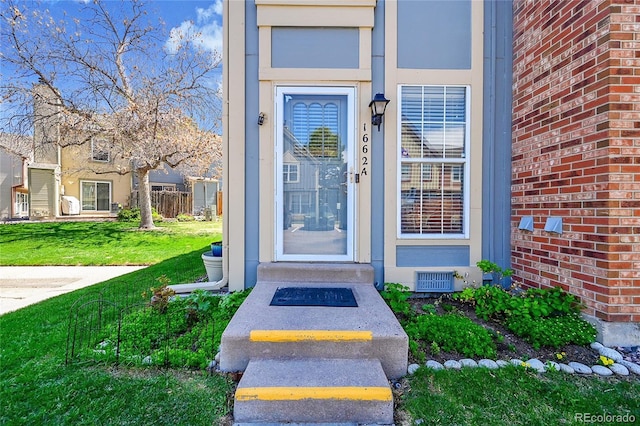 view of exterior entry
