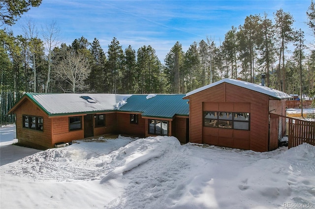 view of front of home