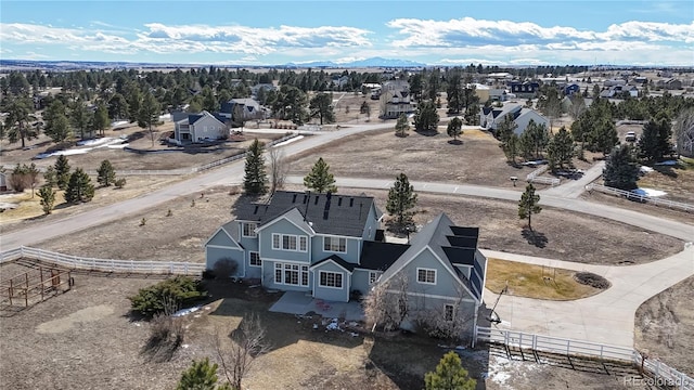 birds eye view of property featuring a residential view