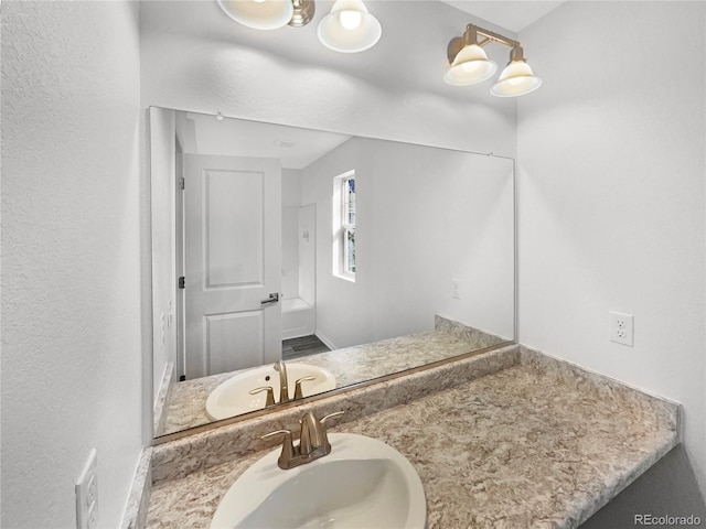 bathroom featuring vanity
