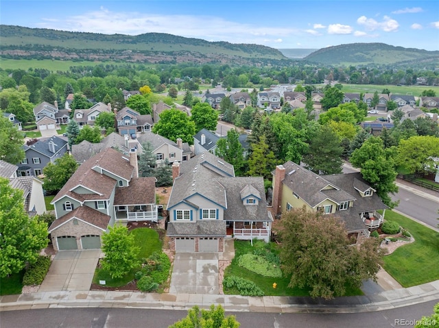 18 Blue Sage, Littleton, CO 80127 - aerial view of residential area with a mountain backdrop