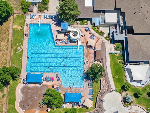 18 Blue Sage, Littleton, CO 80127 - aerial view of a pool