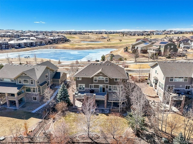 aerial perspective of suburban area