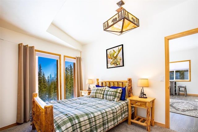 bedroom featuring baseboards