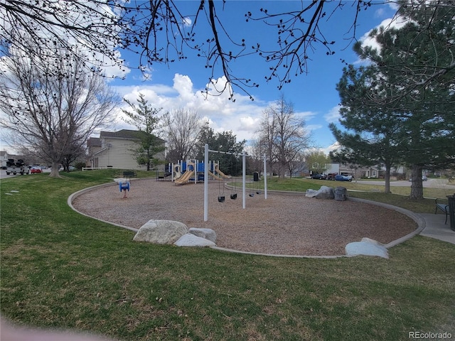 16048 Butterwort Cir, Parker, CO 80134 - community playground with a lawn
