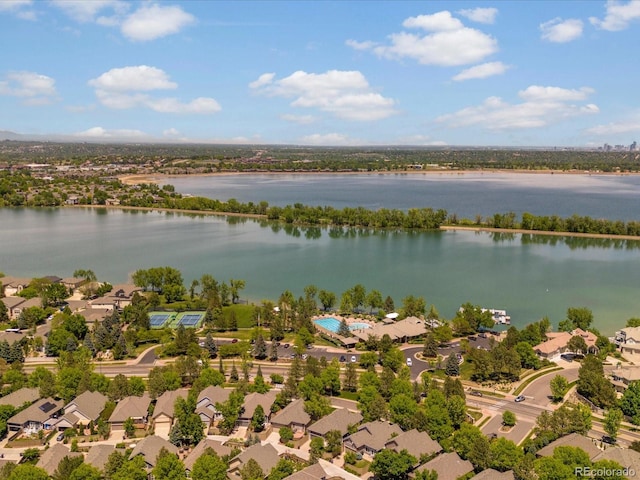 6900 W Grant Ranch Blvd Unit 49, Littleton, CO 80123 - aerial perspective of suburban area featuring a large body of water