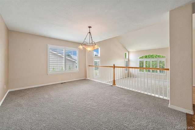 10155 Charissglen Ln, Littleton, CO 80126 - carpeted empty room featuring a chandelier and baseboards