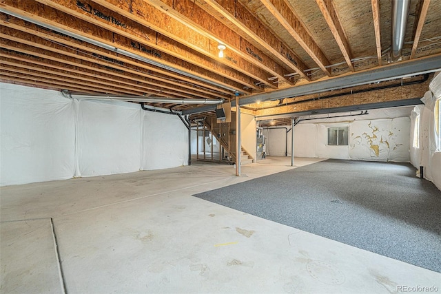 10155 Charissglen Ln, Littleton, CO 80126 - unfinished basement featuring stairway