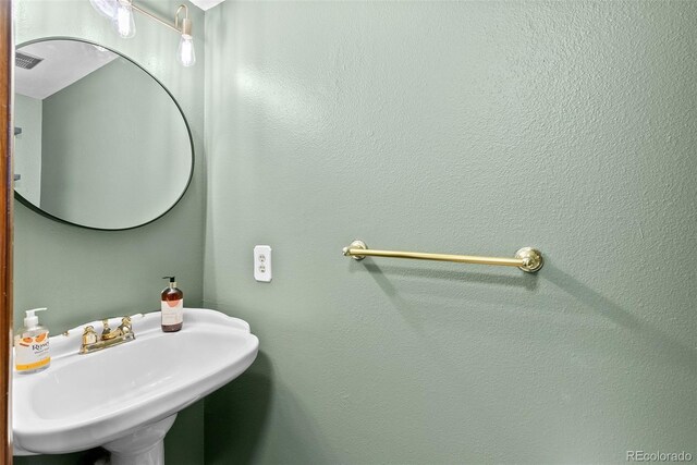 bathroom with a sink