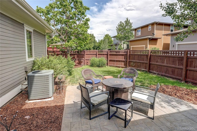3354 Wabash St, Denver, CO 80238 - fenced backyard featuring outdoor dining area and a patio area
