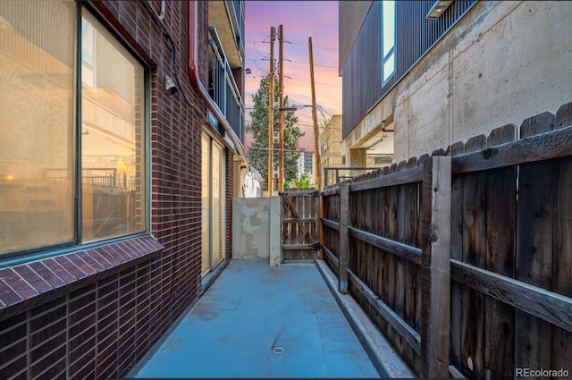 830 N Sherman St Unit 105, Denver, CO 80203 - patio terrace at dusk featuring a patio