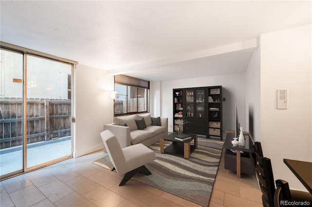 830 N Sherman St Unit 105, Denver, CO 80203 - living room with light wood-style flooring