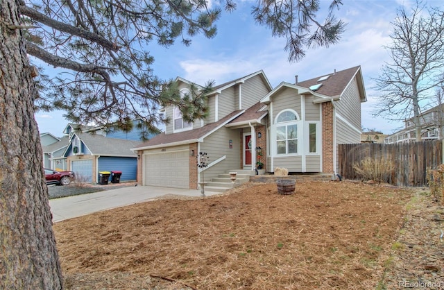 view of front of home featuring a garage