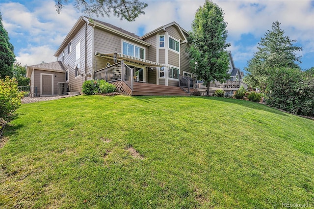 6836 Poppy Ct, Arvada, CO 80007 - back of house with a deck