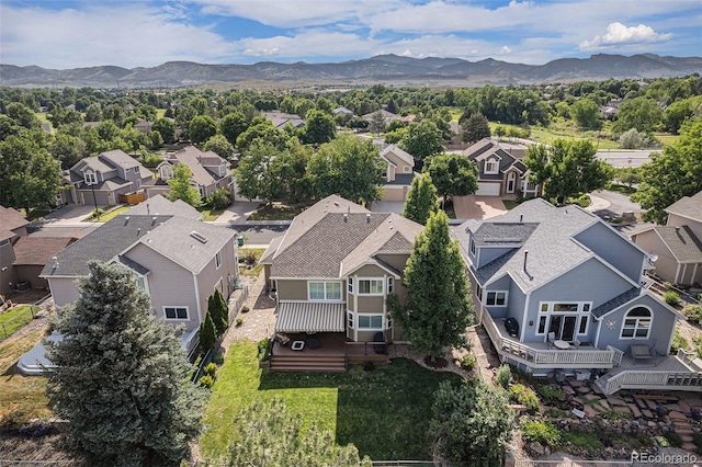 6836 Poppy Ct, Arvada, CO 80007 - aerial view of residential area with a mountain backdrop