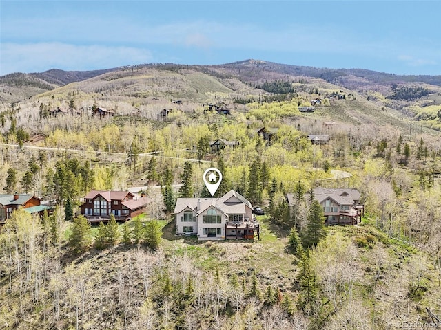 50 Spinning Leaf Trl, Silverthorne, CO 80498 - view from above of property with a mountain backdrop
