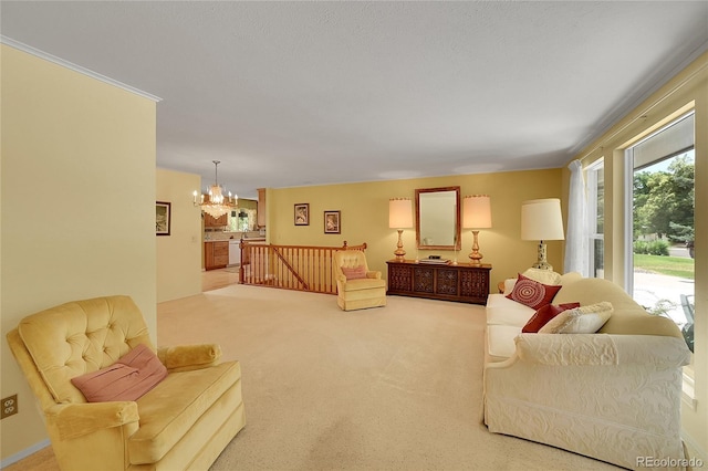 6425 W Frost Dr, Littleton, CO 80128 - carpeted living room with a chandelier