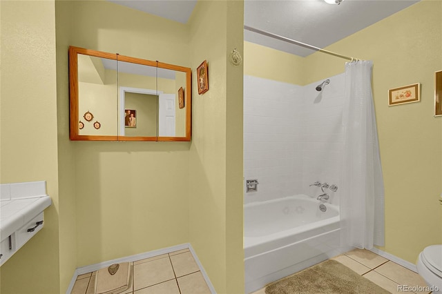 6425 W Frost Dr, Littleton, CO 80128 - full bath featuring tile patterned flooring, shower / bathtub combination with curtain, and vanity