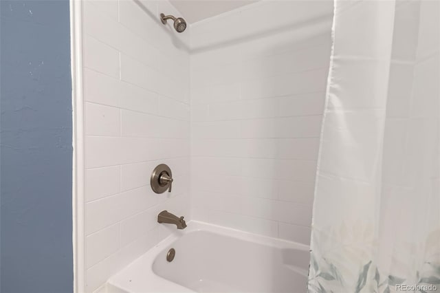 1008 N Corona St Unit 403, Denver, CO 80218 - bathroom featuring shower / bathtub combination with curtain