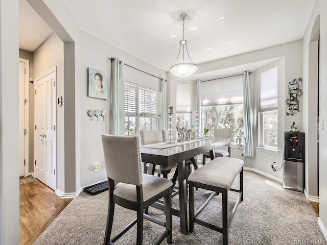 dining room featuring baseboards