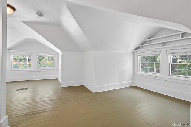 3421 E 16th Ave, Denver, CO 80206 - additional living space with lofted ceiling and wood finished floors
