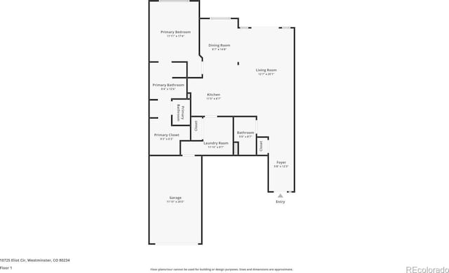 10725 Eliot Cir Unit 102, Denver, CO 80234 - room layout