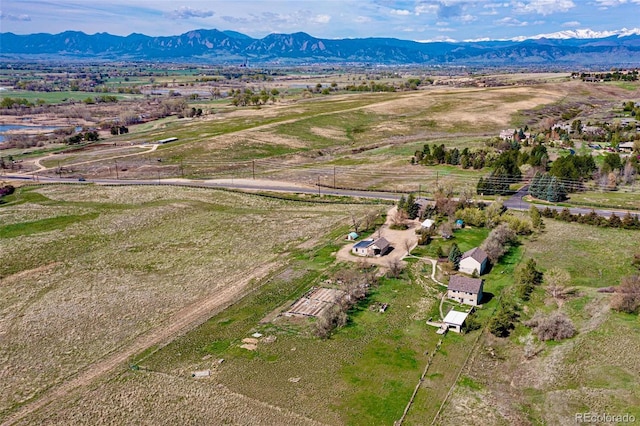 4586 N 95th St, Lafayette, CO 80026 - aerial view of sparsely populated area featuring a mountainous background
