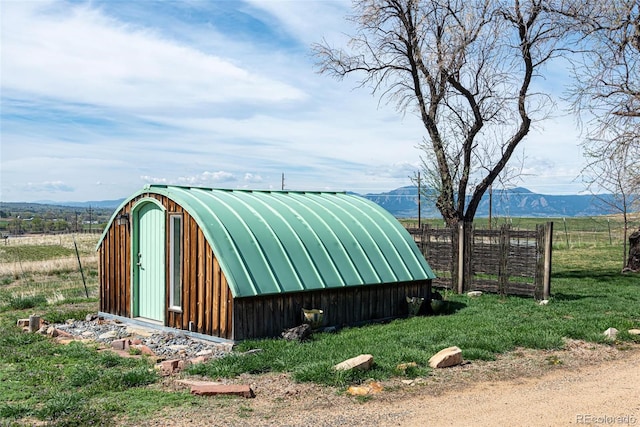 4586 N 95th St, Lafayette, CO 80026 - view of outbuilding featuring a mountain view and a view of rural / pastoral area