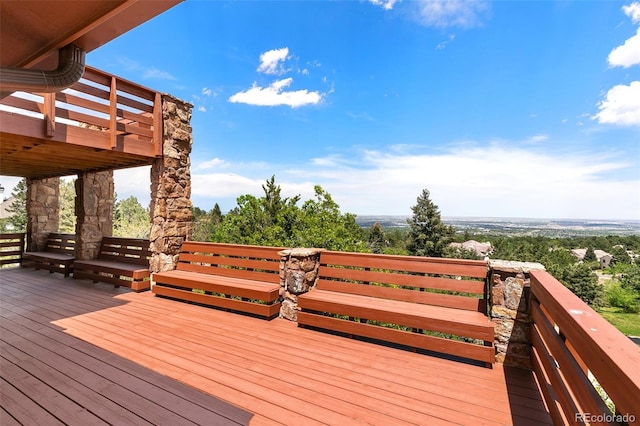 4 Pine Rd, Colorado Springs, CO 80906 - view of wooden deck