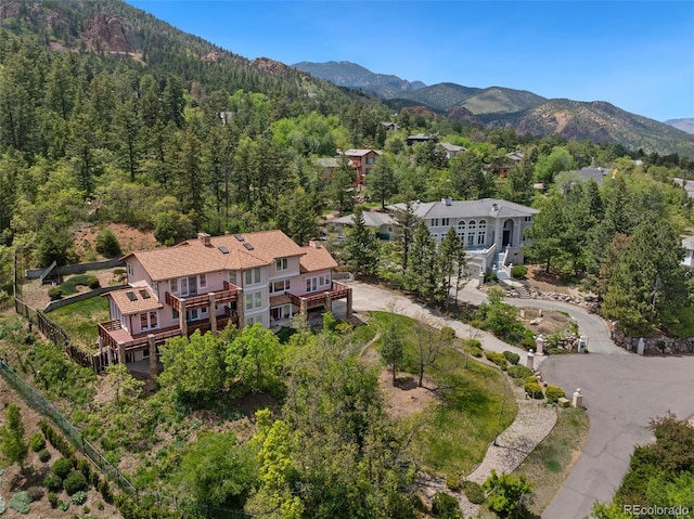 4 Pine Rd, Colorado Springs, CO 80906 - bird's eye view of a mountainous background and a heavily wooded area