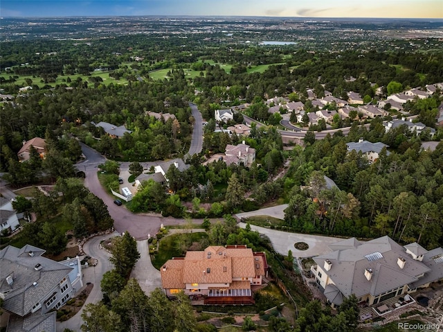 4 Pine Rd, Colorado Springs, CO 80906 - aerial view at dusk of a residential view