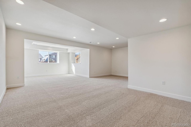 view of carpeted empty room