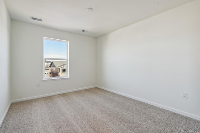 view of carpeted empty room