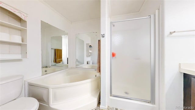 66095 E Kettle Pl, Byers, CO 80103 - bathroom featuring a shower stall, vanity, and toilet