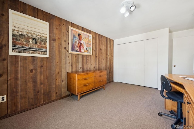 3832 S Quebec St, Denver, CO 80237 - office space featuring wood walls and light carpet