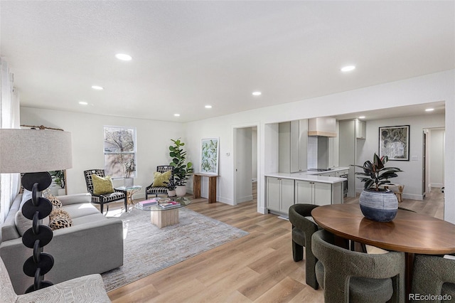 3800 W Eisenhower Blvd, Loveland, CO 80537 - living room featuring recessed lighting, light wood finished floors, and baseboards