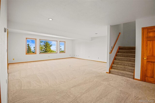 view of carpeted empty room