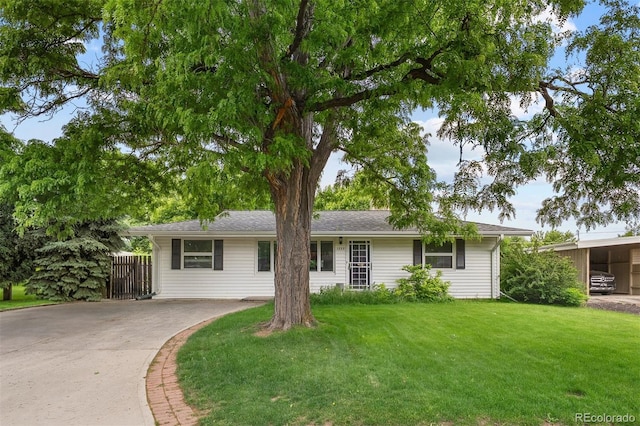 1325 S Grape St, Denver, CO 80222 - ranch-style house featuring driveway