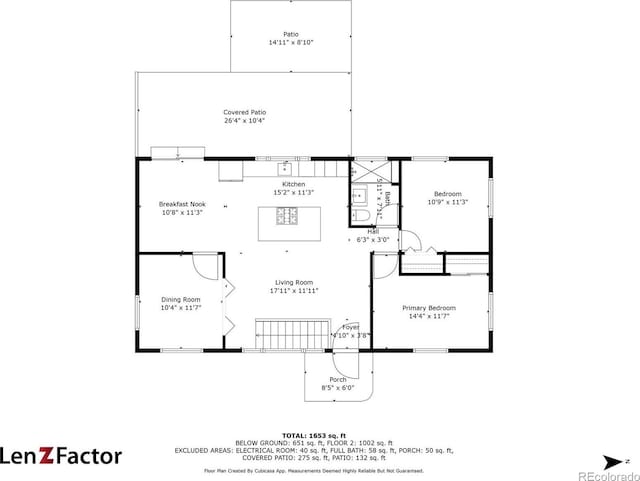 1325 S Grape St, Denver, CO 80222 - view of home floor plan