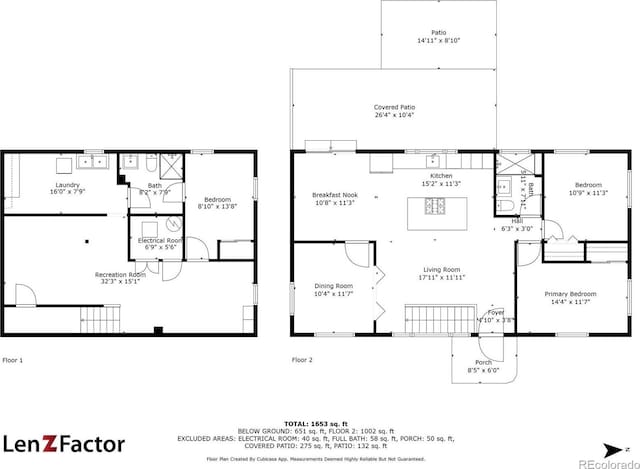 1325 S Grape St, Denver, CO 80222 - view of property floor plan