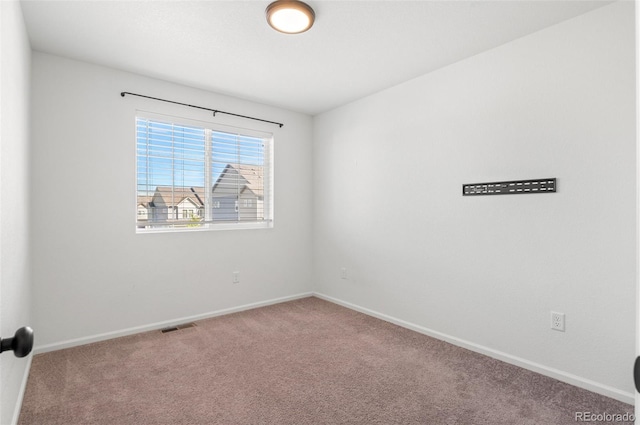 view of carpeted empty room