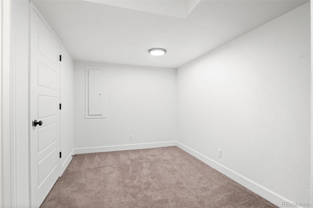 empty room with light carpet