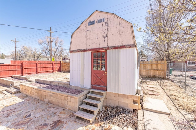 835 N Union Blvd, Colorado Springs, CO 80909 - view of shed featuring a fenced backyard and entry steps