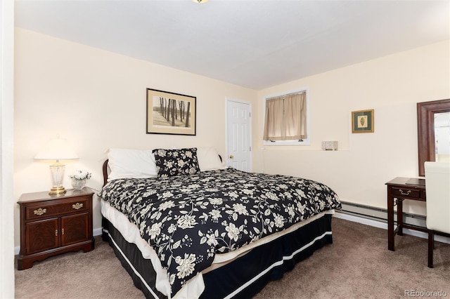 31673 Ponderosa Way, Evergreen, CO 80439 - bedroom with carpet flooring and a baseboard heating unit