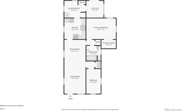 4883 Perry St, Denver, CO 80212 - view of room layout