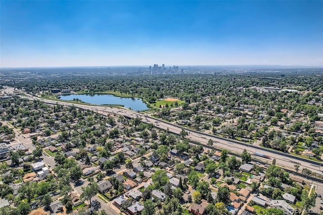 4883 Perry St, Denver, CO 80212 - aerial view of residential area featuring a nearby body of water