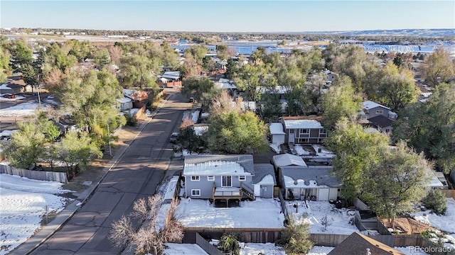 drone / aerial view featuring a residential view