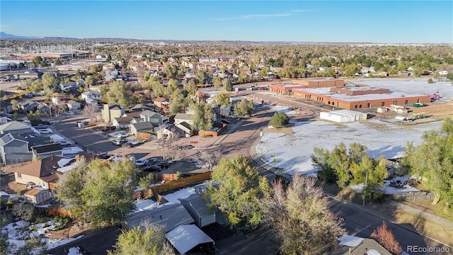 drone / aerial view with a residential view