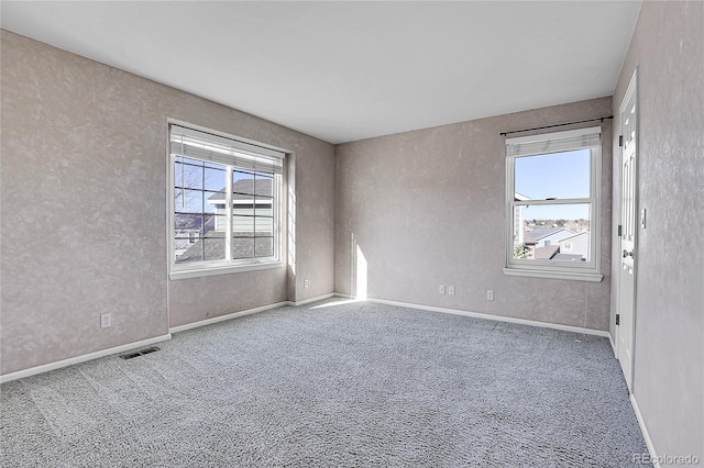 spare room featuring carpet floors