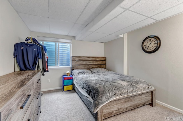 5075 Weeping Willow Cir, Highlands Ranch, CO 80130 - carpeted bedroom featuring a drop ceiling and baseboards